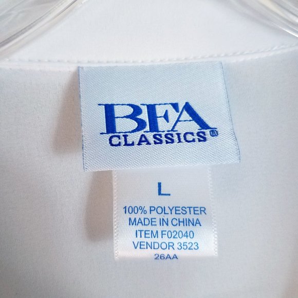 Bea Women's White Button Down Gold Studded Shirt Top Blouse - Picture 12 of 12